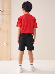 Black Rugby Sports Shorts (3-16yrs) - Image 4 of 7