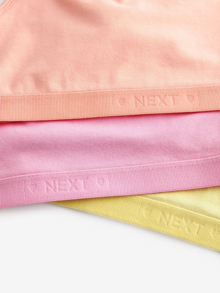 Multi Pastel Scoop Crop Tops 3 Pack (5-16yrs) - Image 5 of 5 Multi Pastel Scoop Crop Tops 3 Pack (5-16yrs) - Image 5 of 5