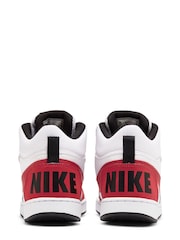 Nike White/Red Court Borough Mid Shoes - Image 4 of 8