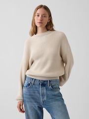 Crème - Gap pull oversize à col roulé - Image 1 de 6