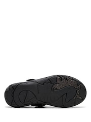 Clarks Black Leather Standard Fit (F) Relda Spark Mary Jane Leather Kids Shoes - Image 4 of 9