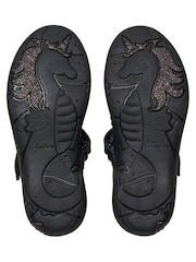 Clarks Black Leather Standard Fit (F) Relda Spark Mary Jane Leather Kids Shoes - Image 9 of 9