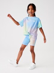 Reebok Tie-Front Boxy Printed T-Shirt - Image 1 of 5
