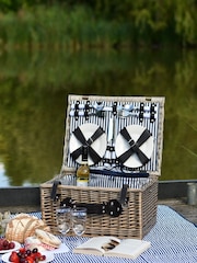 Navigate Blue Three Rivers 4 Person Hamper - Image 1 of 3