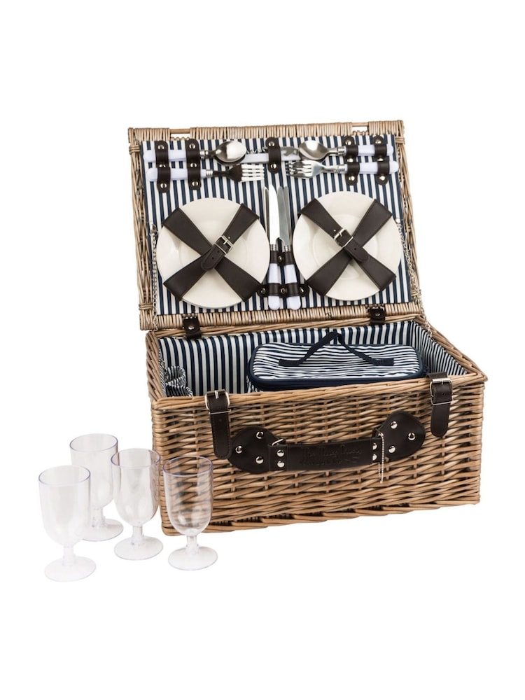 Navigate Blue Three Rivers 4 Person Hamper - Image 2 of 3