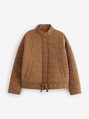 Rust Brown Quilted Jacket - Image 4 of 6