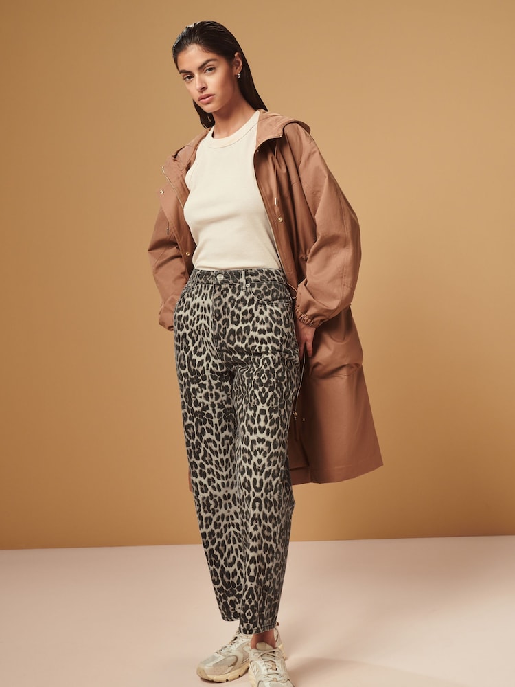 Pink Lightweight Shower Resistant Hooded Longline Parka - Image 2 of 7