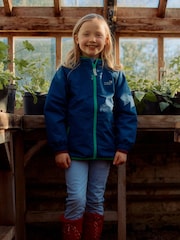Muddy Puddles Navy Blue Waterproof EcoSplash Jacket - Image 2 of 7