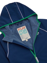 Muddy Puddles Navy Blue Waterproof EcoSplash Jacket - Image 6 of 7