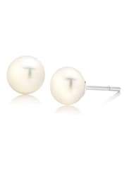 Beaverbrooks Sterling Silver Freshwater Cultured Pearl Earrings - Image 1 of 4