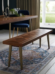 Dark Lloyd Mango Wood Bench - Image 1 of 7