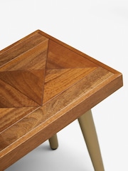 Dark Lloyd Mango Wood Bench - Image 2 of 7