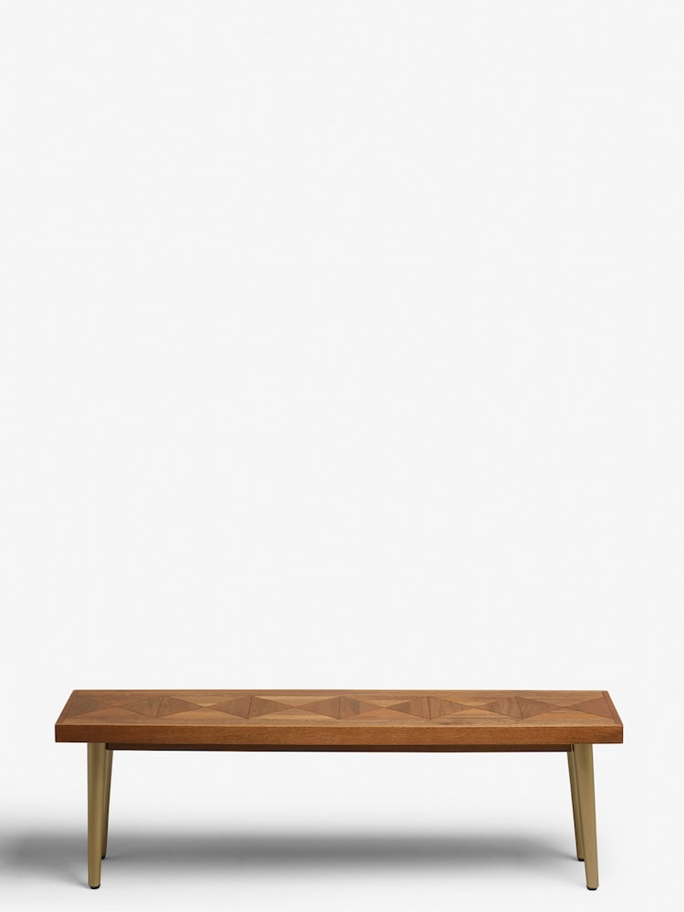 Dark Lloyd Mango Wood Bench - Image 7 of 7