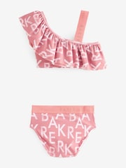 Koralowo-różowy - Bikini z falbanką i logo Baker by Ted Baker - Image 2 of 4