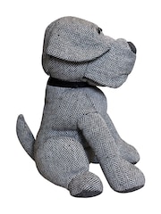 Riva Home Grey Herringbone Dog Doorstop - Image 2 of 4