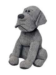 Riva Home Grey Herringbone Dog Doorstop - Image 3 of 4
