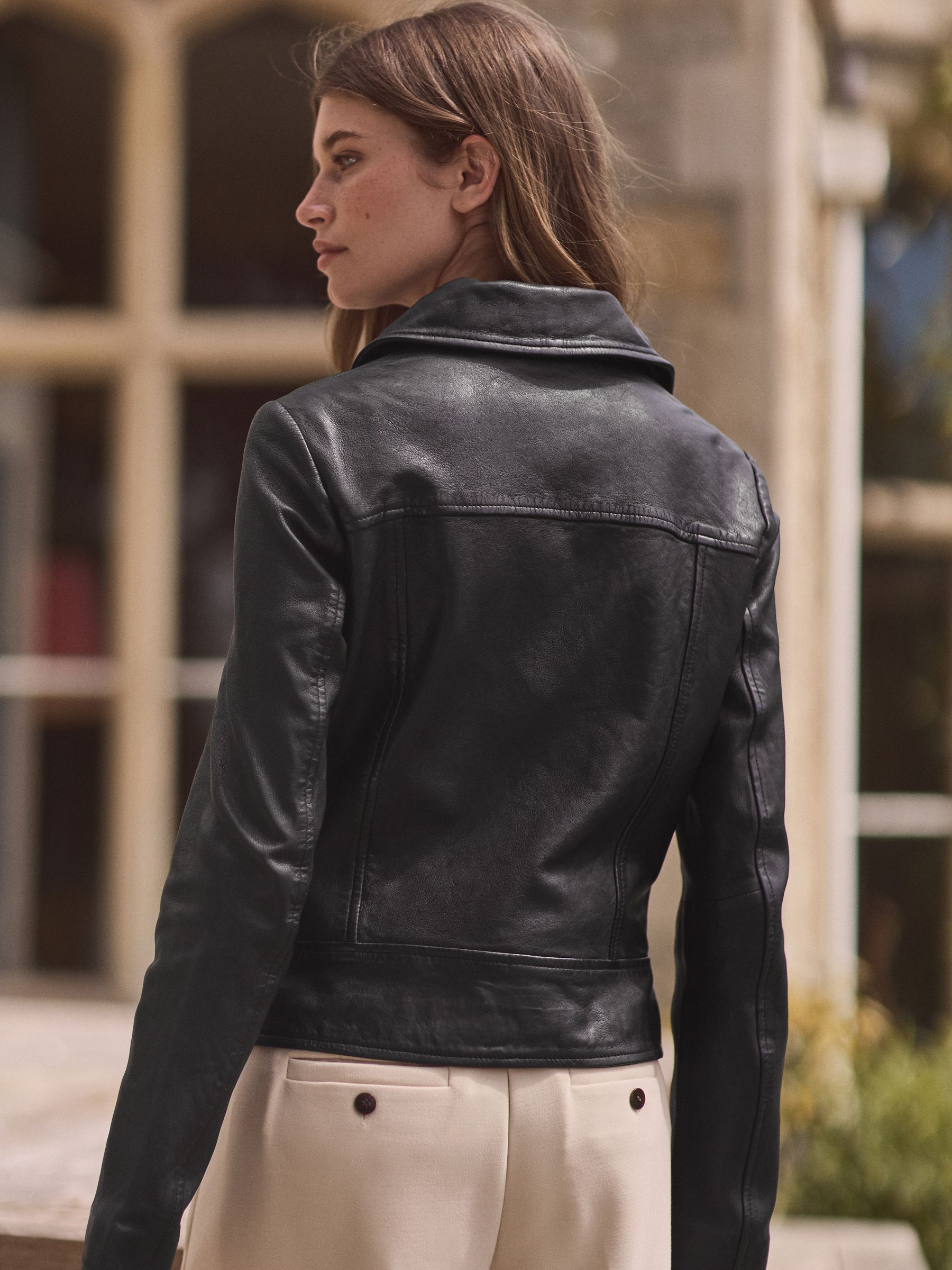 Premium leather garments sales