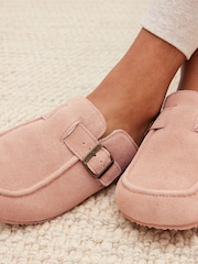 Rose - Mules avec assise plantaire en daim - Image 2 of 7