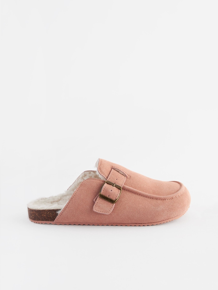 Rose - Mules avec assise plantaire en daim - Image 4 of 7