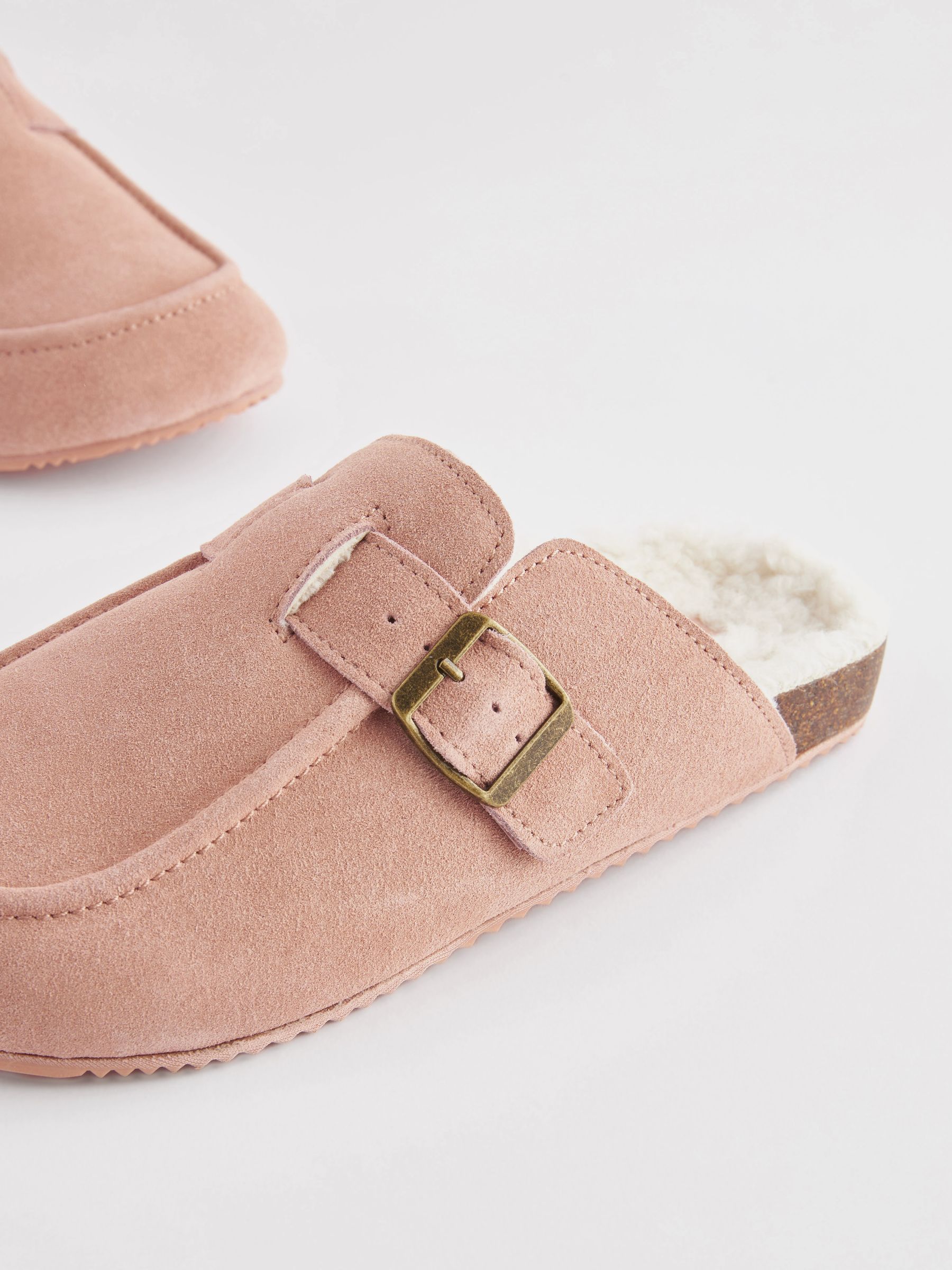 Pink suede mules online