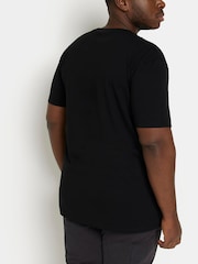 River Island Black 100% Cotton Big & Tall Slim Fit T-Shirt - Image 2 of 4