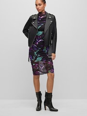 BOSS Black Sameli Leather Jacket - Image 3 of 7