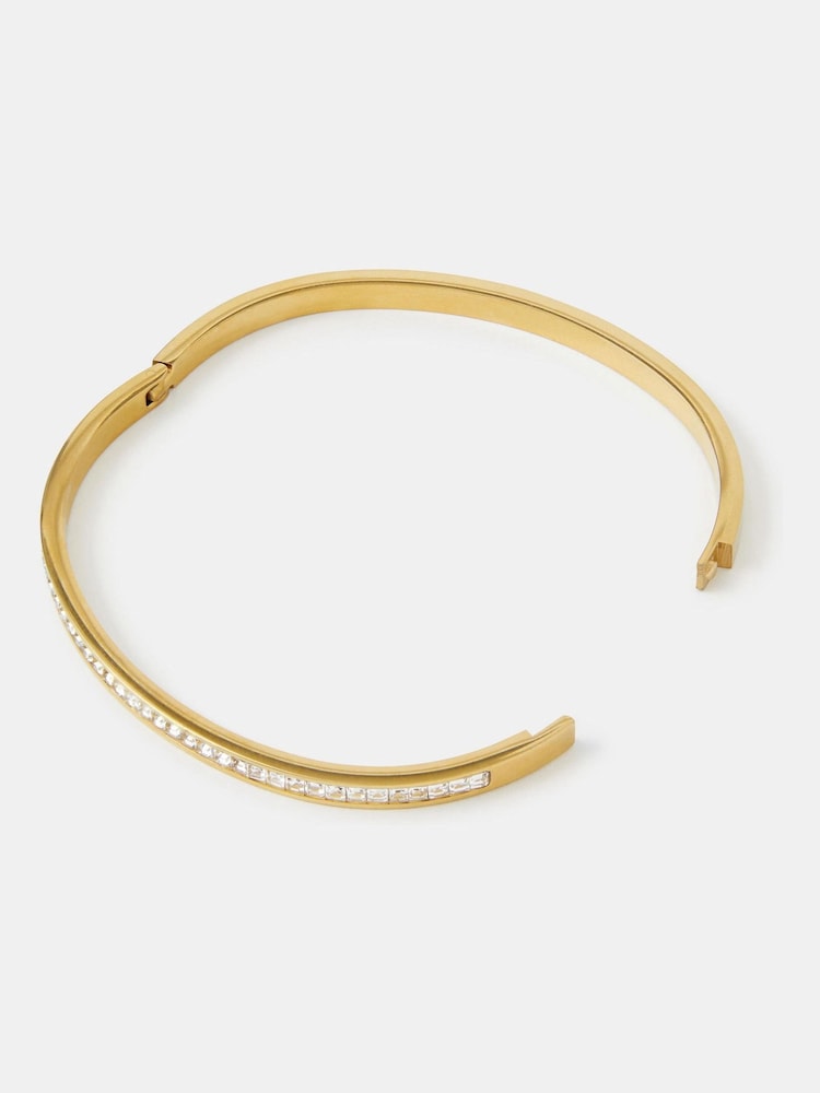 Pulsera de acero inoxidable con pavé de Accessorize - Imagen 1 de 2