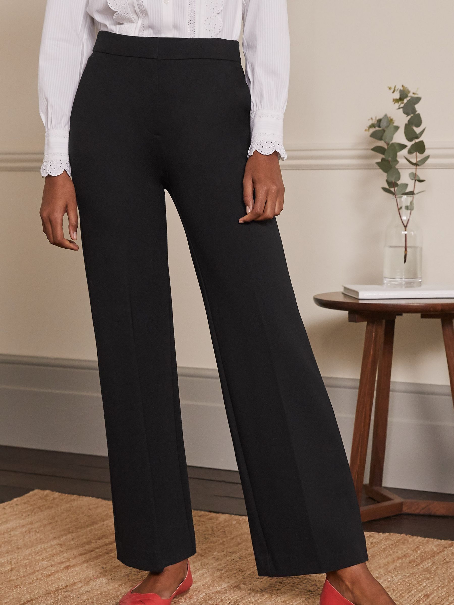 Buy Boden Black Hampshire Ponte Trousers from Next USA