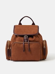 Mochila de antelina con múltiples bolsillos de Accessorize - Imagen 1 de 3