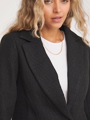 Simply Be Black Bouclé Blazer - Image 4 of 4