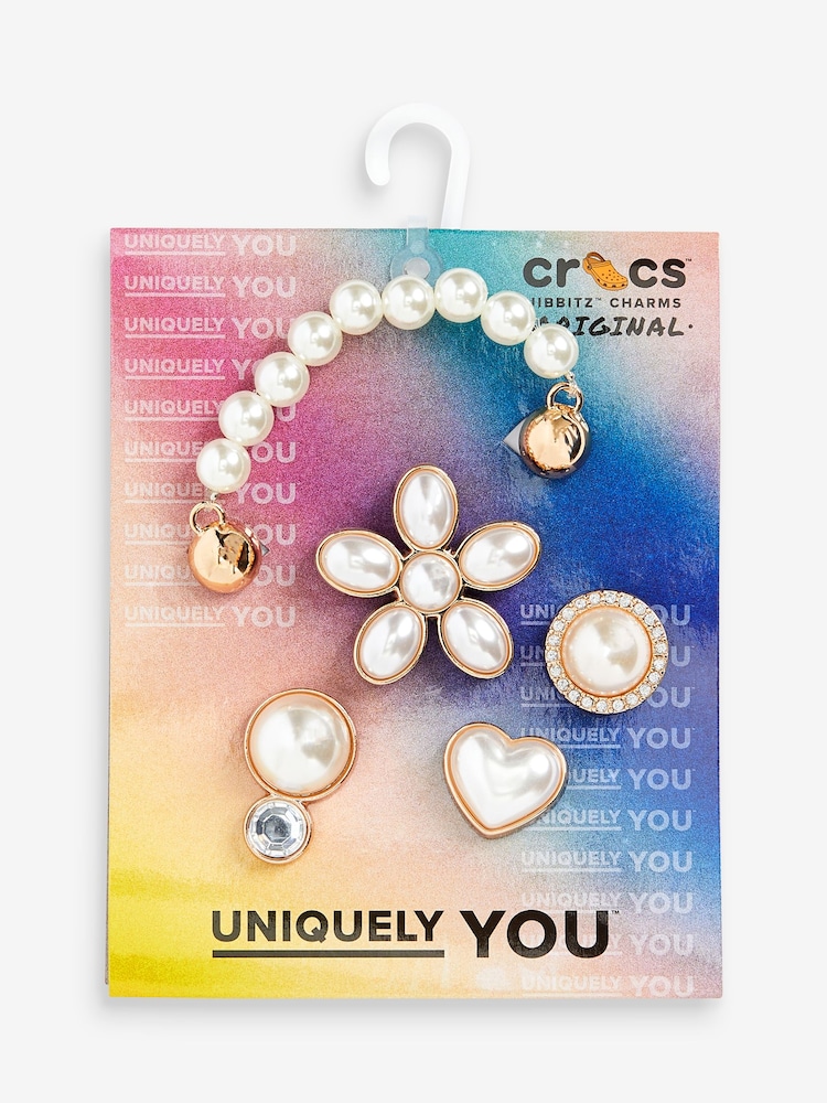 Crocs Dainty Pearl Jibbitz 5 Pack - Image 1 of 1