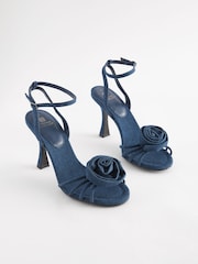 Denim Forever Comfort® Corsage Heeled Sandals - Image 3 of 7