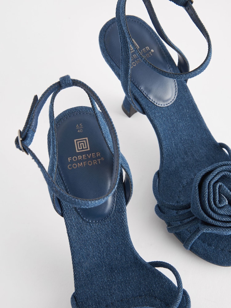 Denim - Forever Comfort® Sandalen mit Korsagenabsatz - Bild 7 von 7 Denim - Forever Comfort® Sandalen mit Korsagenabsatz - Bild 7 von 7