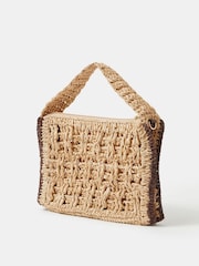 Accessorize Natural Woven Handheld Bag - Image 2 of 2