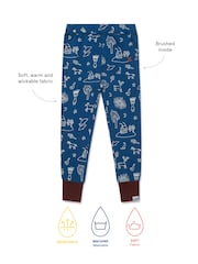 Muddy Puddles Blue Thermal Baselayer Leggings - Image 4 of 4