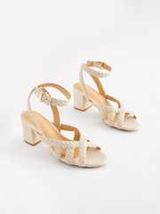 Bone Forever Comfort Plait Block Heel Sandals - Image 1 of 5