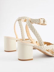 Bone Forever Comfort Plait Block Heel Sandals - Image 3 of 5