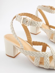 Bone Forever Comfort Plait Block Heel Sandals - Image 5 of 5