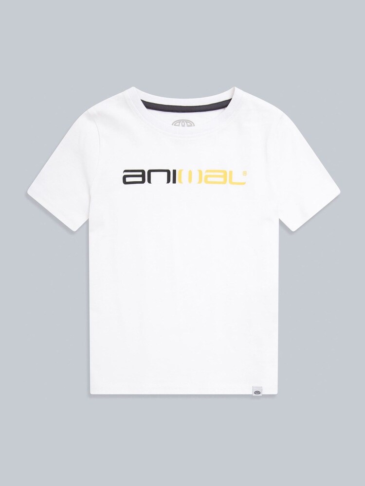 Animal White Kids Alex Organic Classic T-Shirt - Image 2 of 5