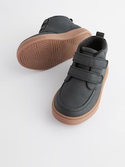 Black with Gum Sole Standard Fit (F) Warm Lined Touch Fastening Boots - Image 4 of 6