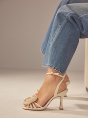Natural Forever Comfort® Corsage Heeled Sandals - Image 1 of 9