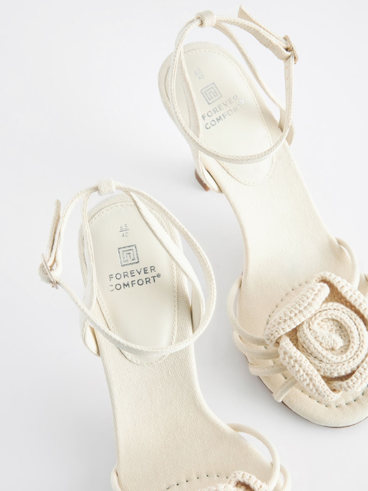 Natural Forever Comfort® Corsage Heeled Sandals - Image 9 of 9
