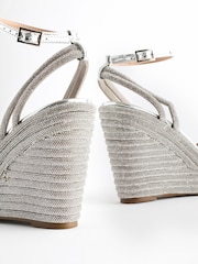 Silver Forever Comfort® Jewel Bling Wedges Heels - Image 8 of 11