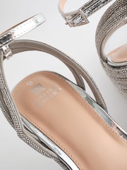 Silver Forever Comfort® Jewel Bling Wedges Heels - Image 9 of 11