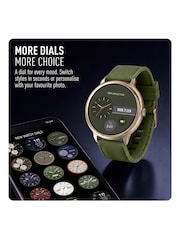 Peers Hardy Green Reflex Active Spectra Khaki Silicone Strap Smart Watch - Image 7 of 8