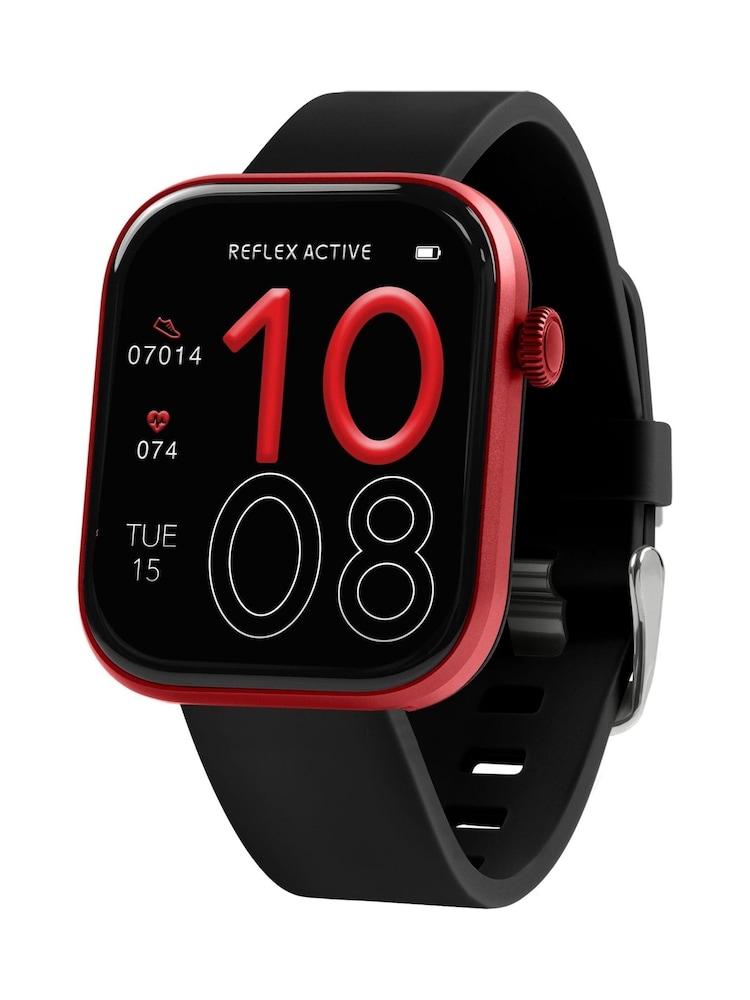 Peers Hardy Black Reflex Active Spectra Black Silicone Strap Smart Watch - Image 1 of 8 Peers Hardy Black Reflex Active Spectra Black Silicone Strap Smart Watch - Image 1 of 8