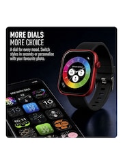 Peers Hardy Black Reflex Active Spectra Black Silicone Strap Smart Watch - Image 6 of 8