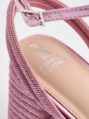 Pink Forever Comfort® Jewel Bling Platform Heels - Image 3 of 6