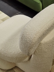 MADE.COM Ivory Boucle Thea Accent Chair - Image 5 of 6