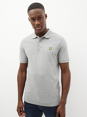 Lyle & Scott Grey Classic Polo Shirt - Image 1 of 8